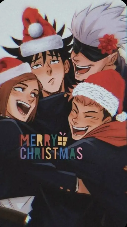 ai character: jjk christmas background