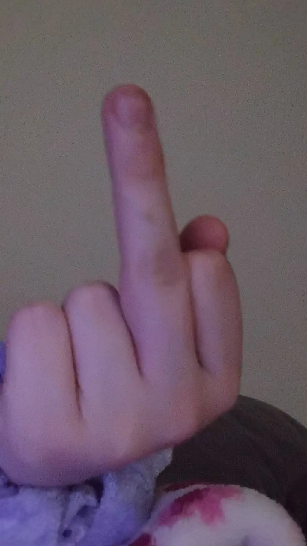 ai character: finger*im pissed* background