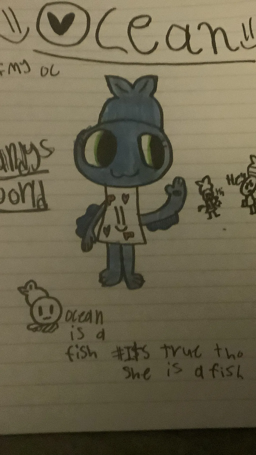 ai character: Ocean  *Dan Wo Oc* background