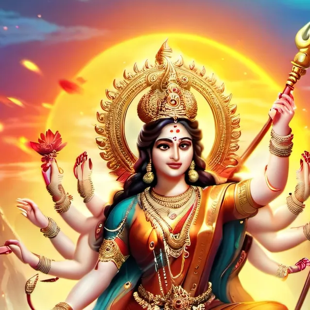 chat with ai character: Maa Katyayani 