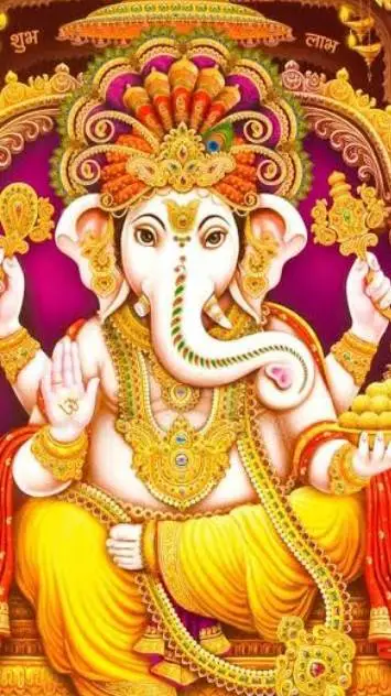 ai character: Ganesha  background