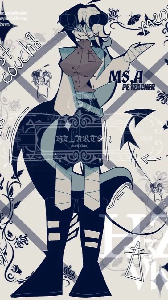 ai character: Miss a fpe oc background