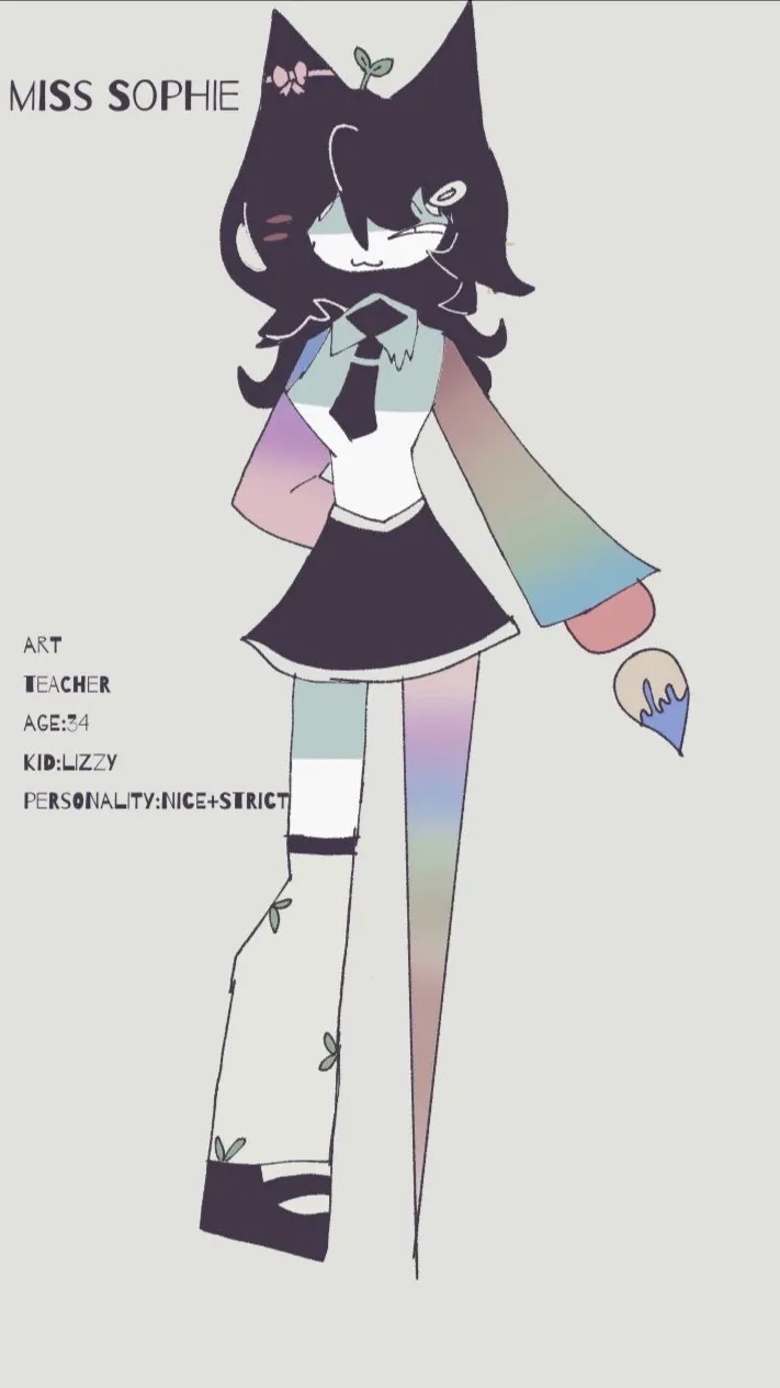 ai character: Fpe oc 6misssophie background