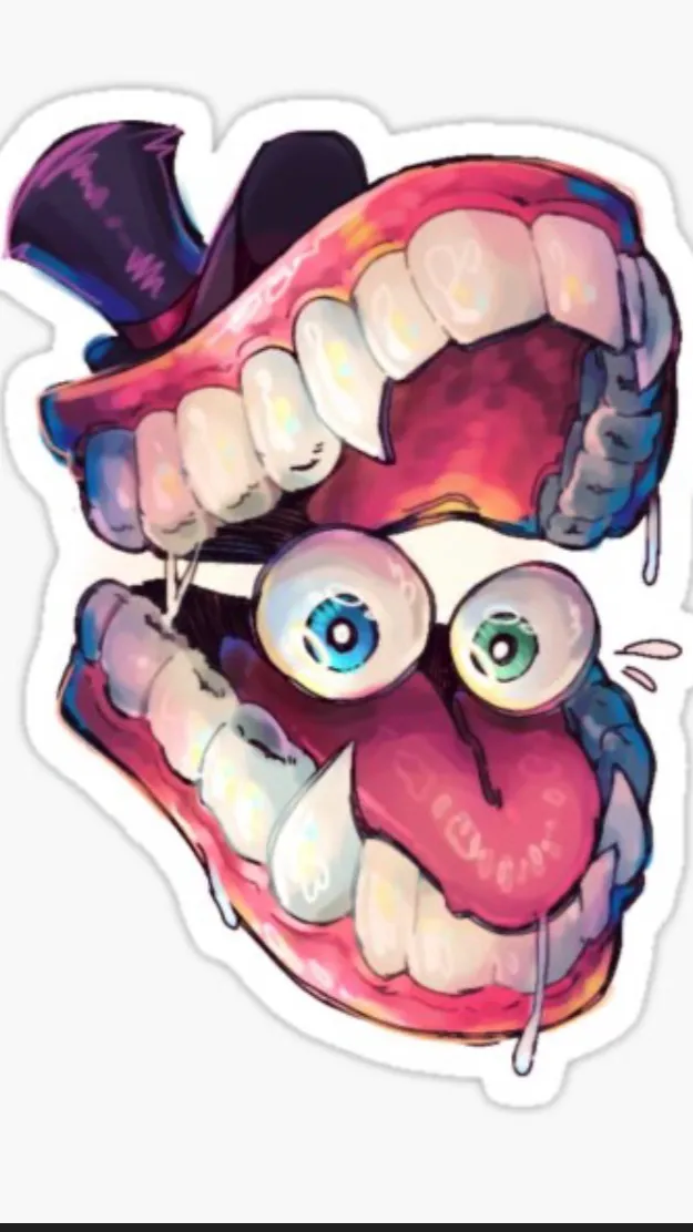 ai character: Digital circus background