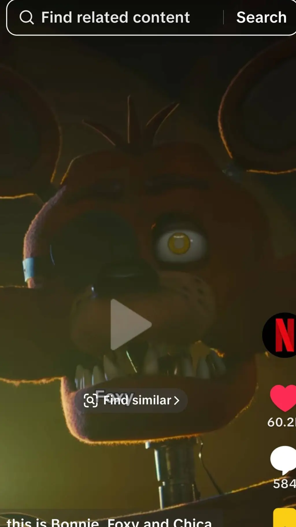 ai character: foxy background