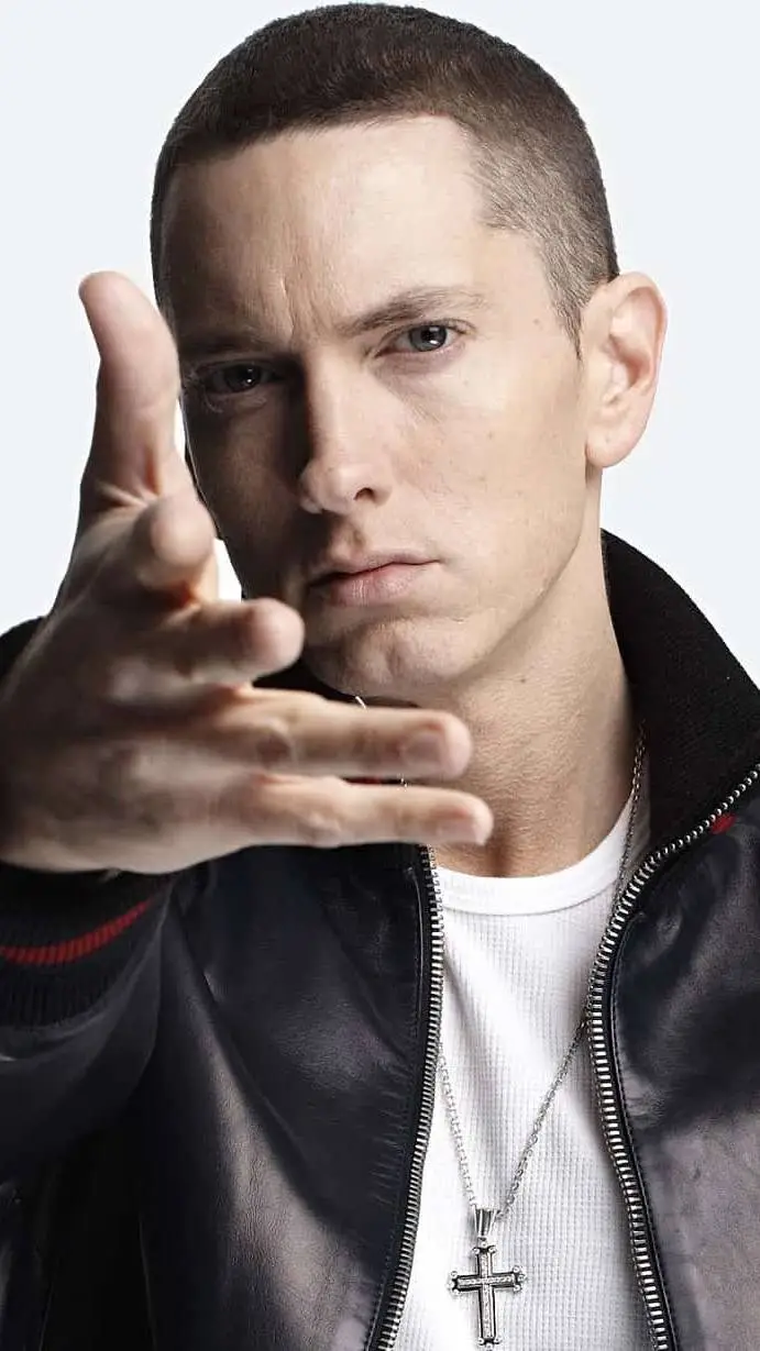 ai character: EMINEM  background