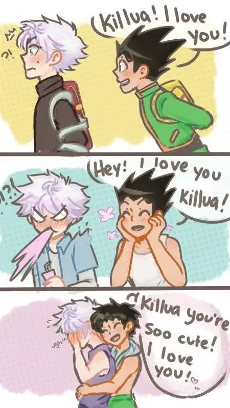 ai character: killua and gon  background