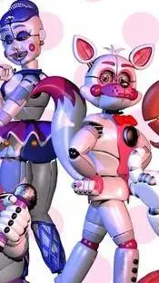 ai character: Ballora x Fox background