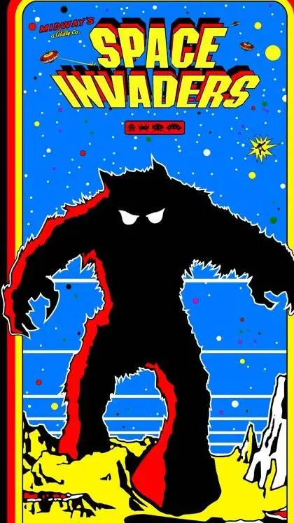 ai character: Space Invaders background