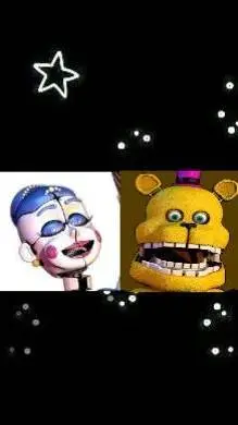 ai character: Ballora x Fredbear background
