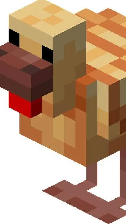 ai character: Minecraft Chicken  background