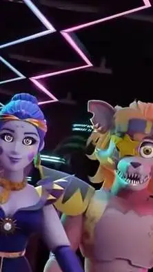 ai character: Glamrock Couple  background