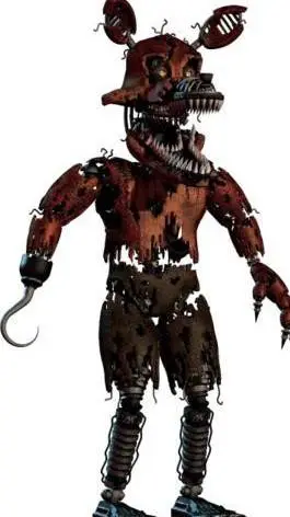 ai character: Nightmare Foxy  background