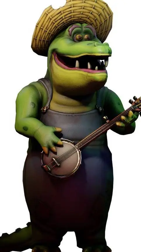 ai character: Alligator  background