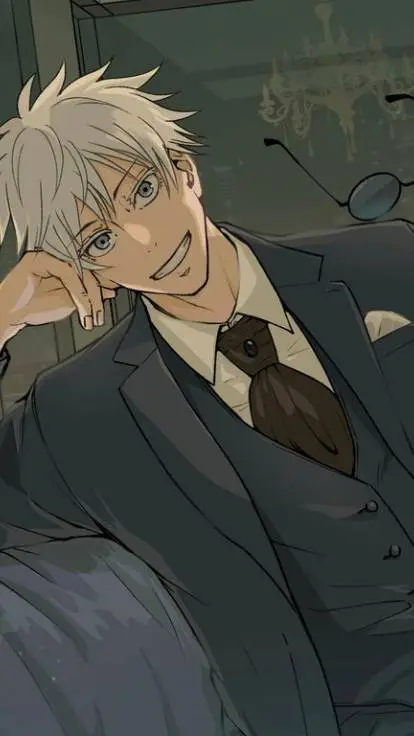 ai character: office boss gojo background