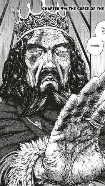 ai character: king Sweyn  background