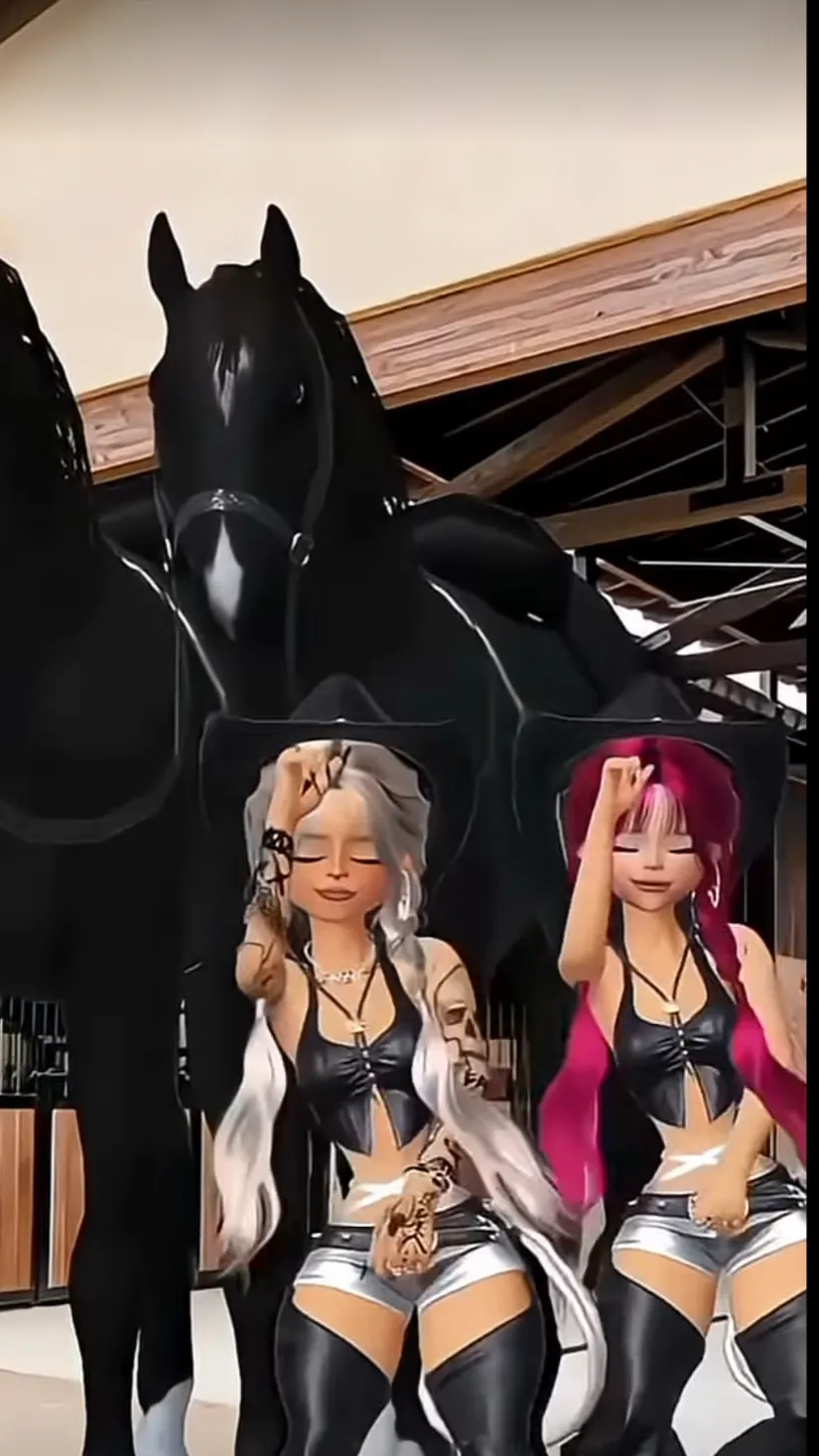 ai character: Mia and Ari  background