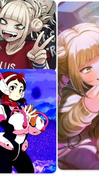 ai character: Toga X Uraraka background