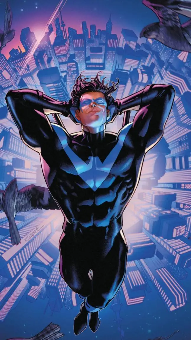 ai character: Nightwing  background