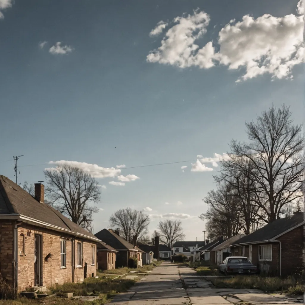 chat with ai character: Abandoned suburb