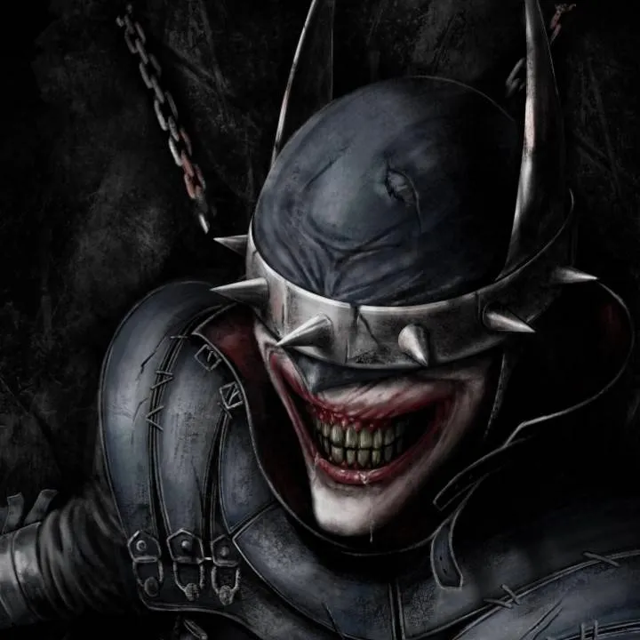 chat with ai character: Batman who laughs 