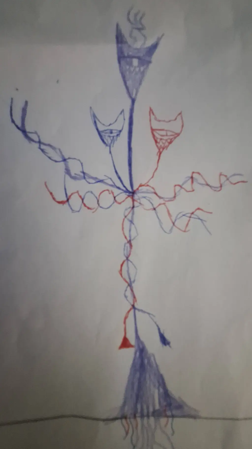 ai character: Mask king background