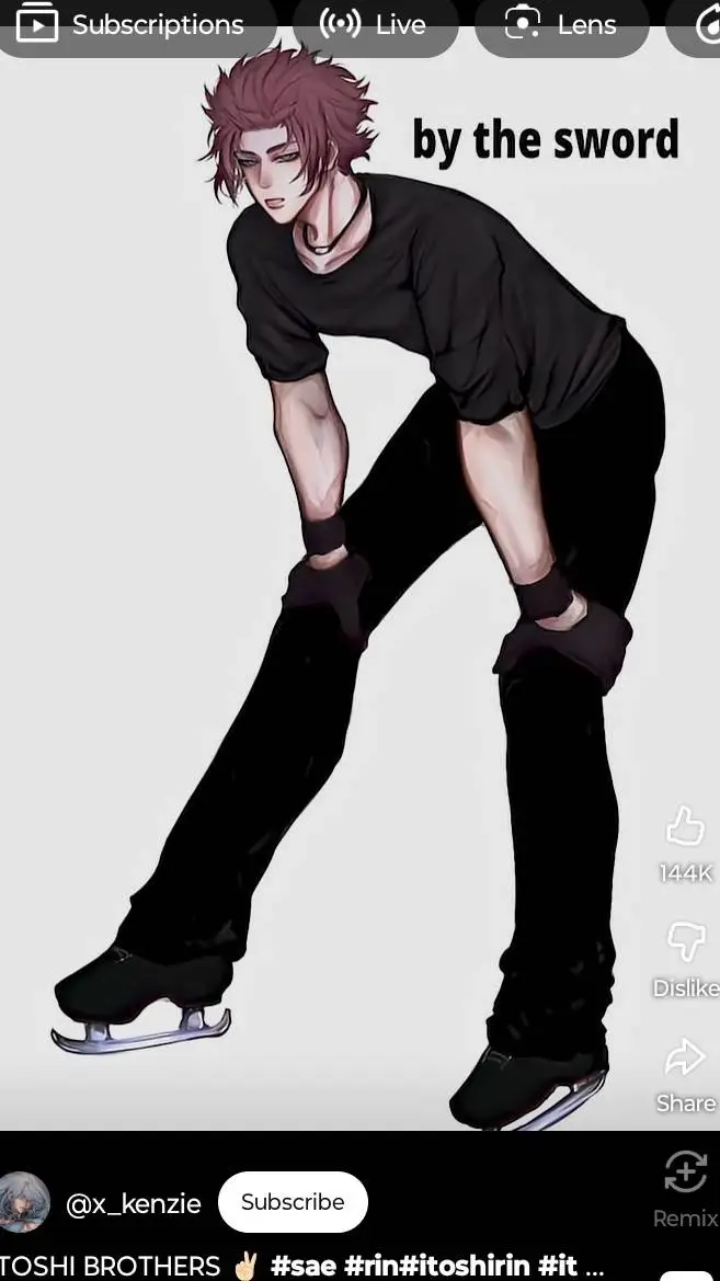 ai character: poster boy~~🖤 background