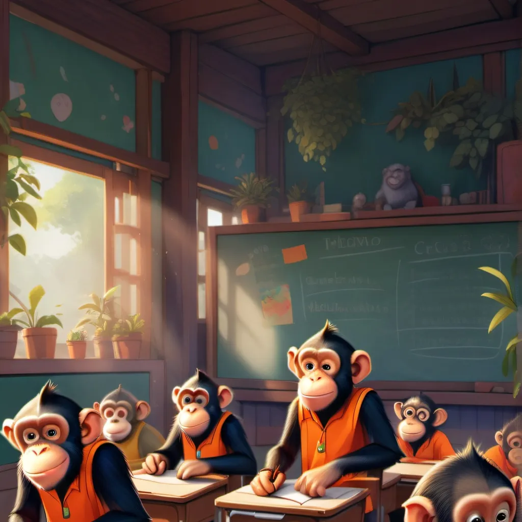 chat with ai character: monkey class