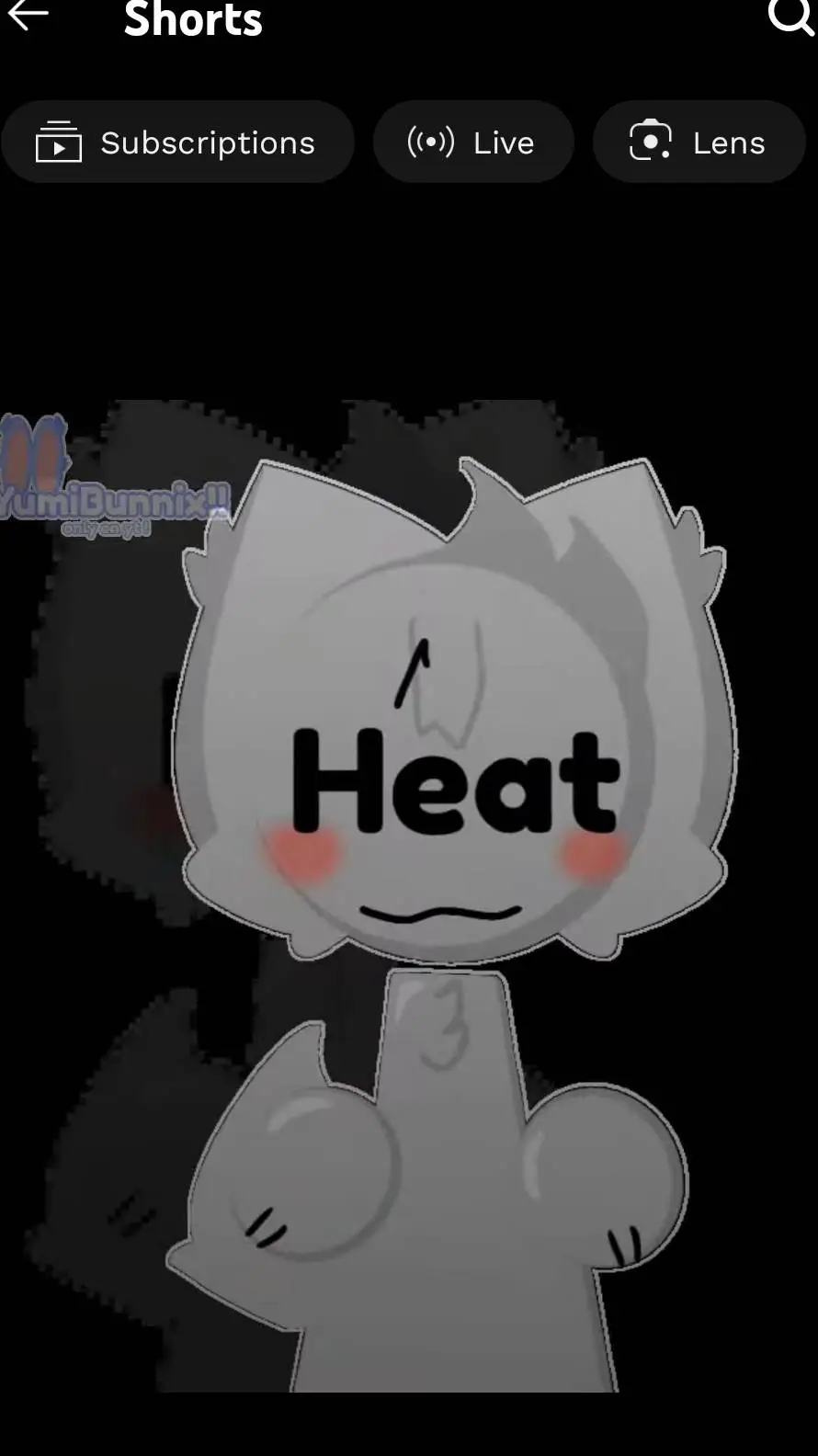 ai character: emoji cat heat  background