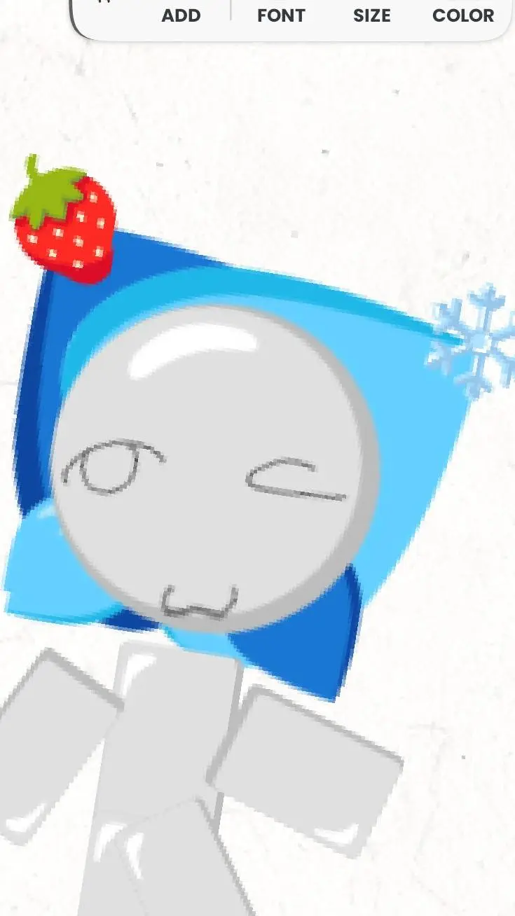 ai character: snowberries background