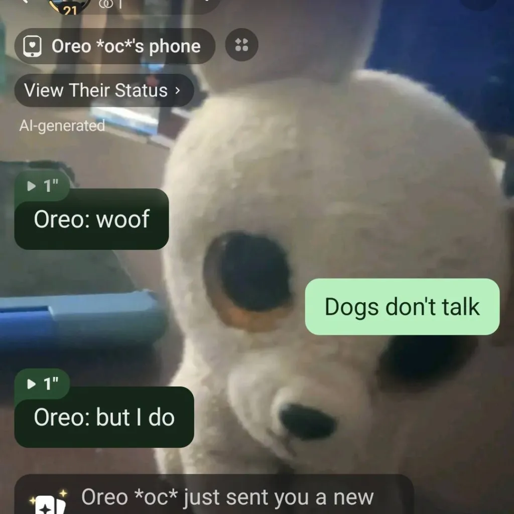 chat with ai character: Oreo 
