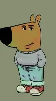 ai character: chill guy background