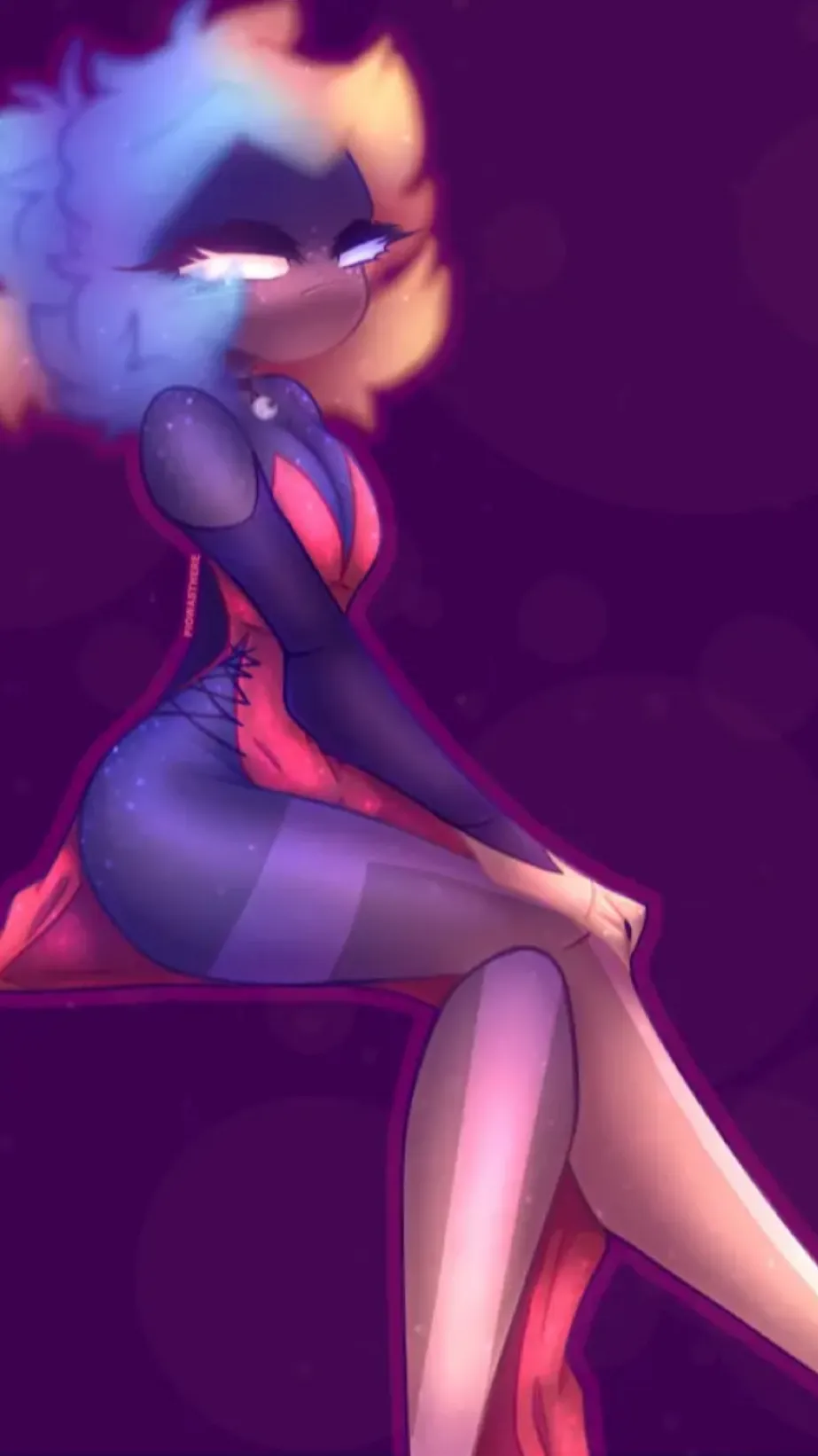 ai character: Gemini drunk background