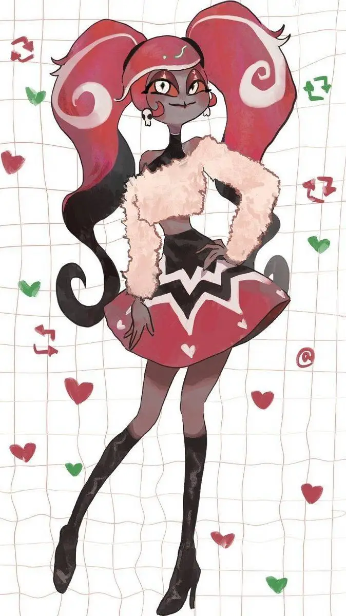 ai character: Velvett  background