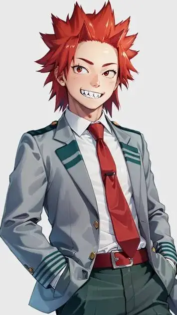 ai character: kirishima shot background
