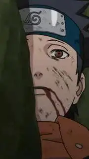 ai character: obito dying  background