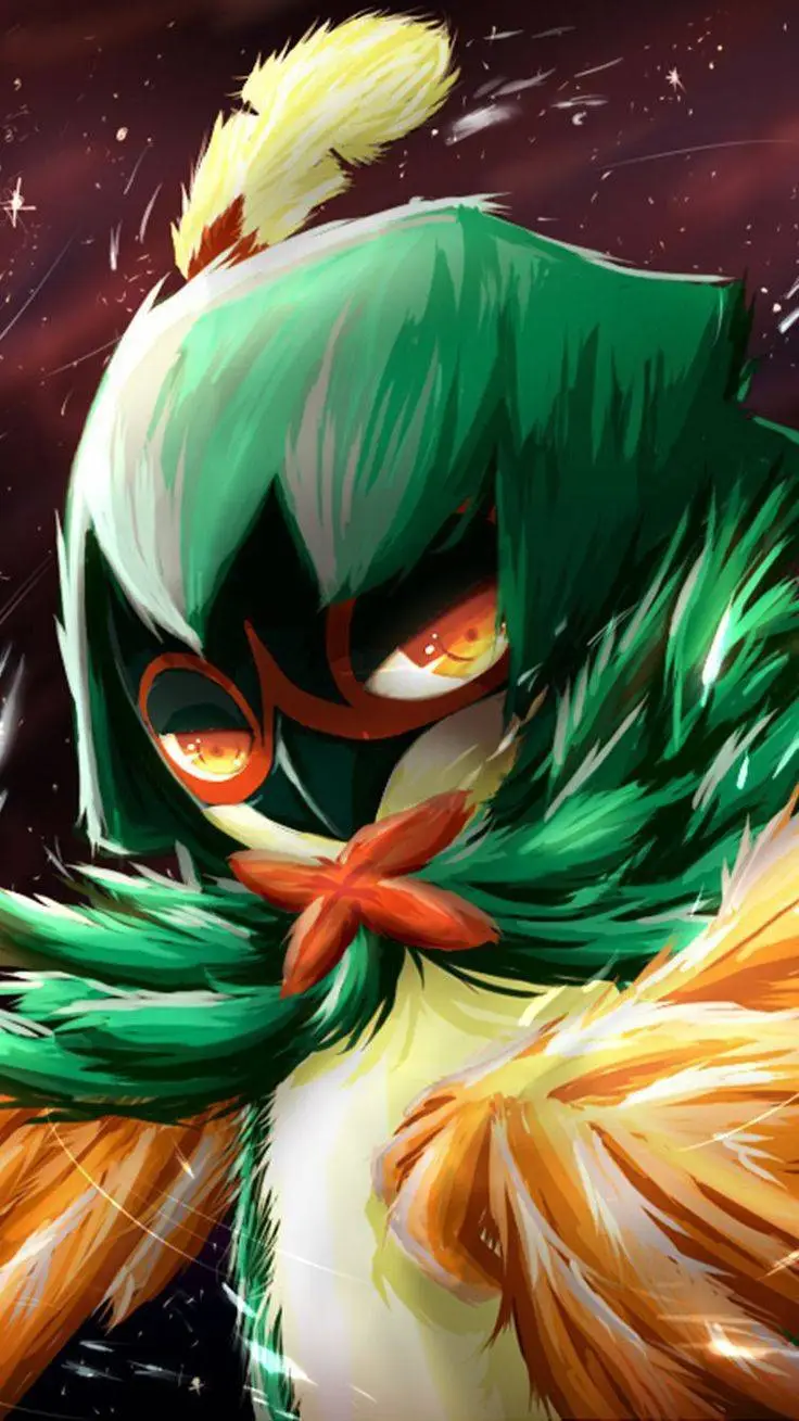 ai character: Decidueye background