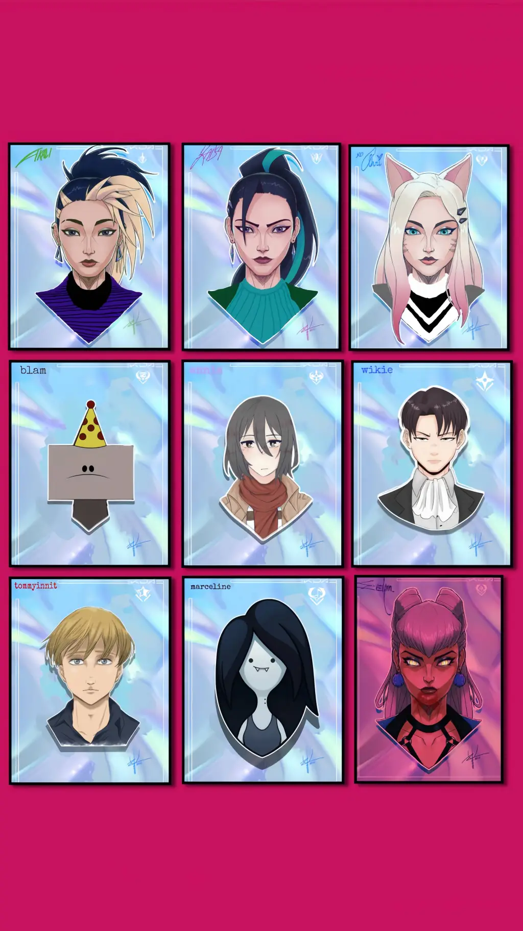 ai character: K/DA EVELYNN  background