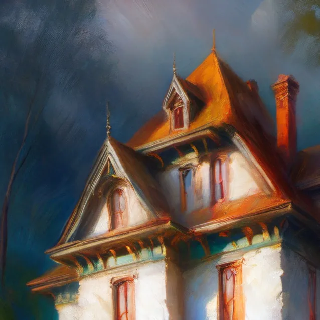 chat with ai character: Sams hunted house