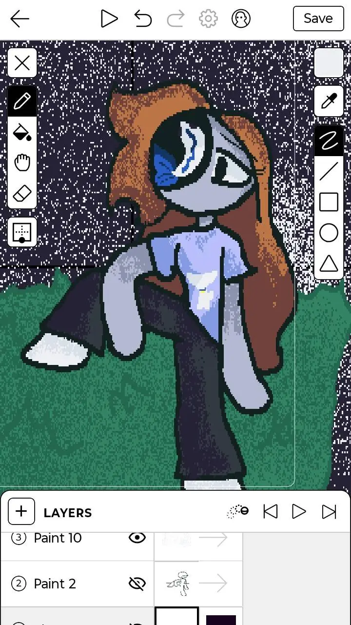 ai character: moon★ background