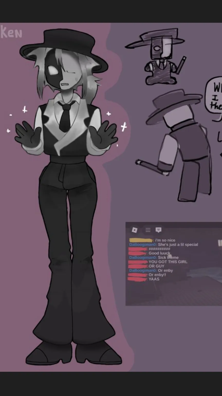 ai character: Artful background