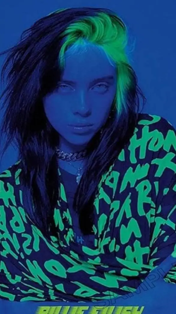 ai character: Billie eilish  background
