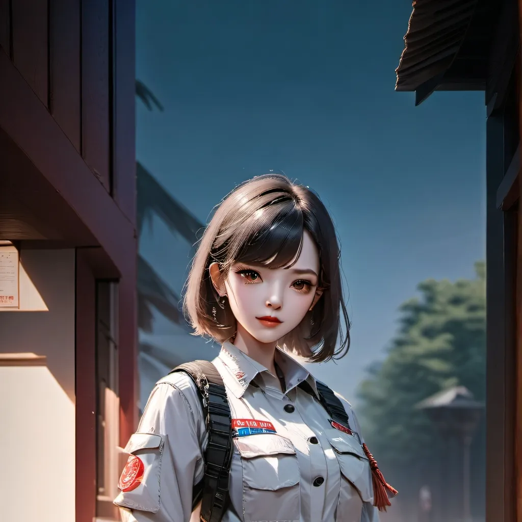 chat with ai character:  army  girl