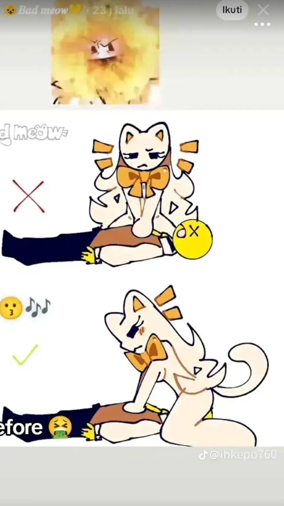ai character: bad meow  background
