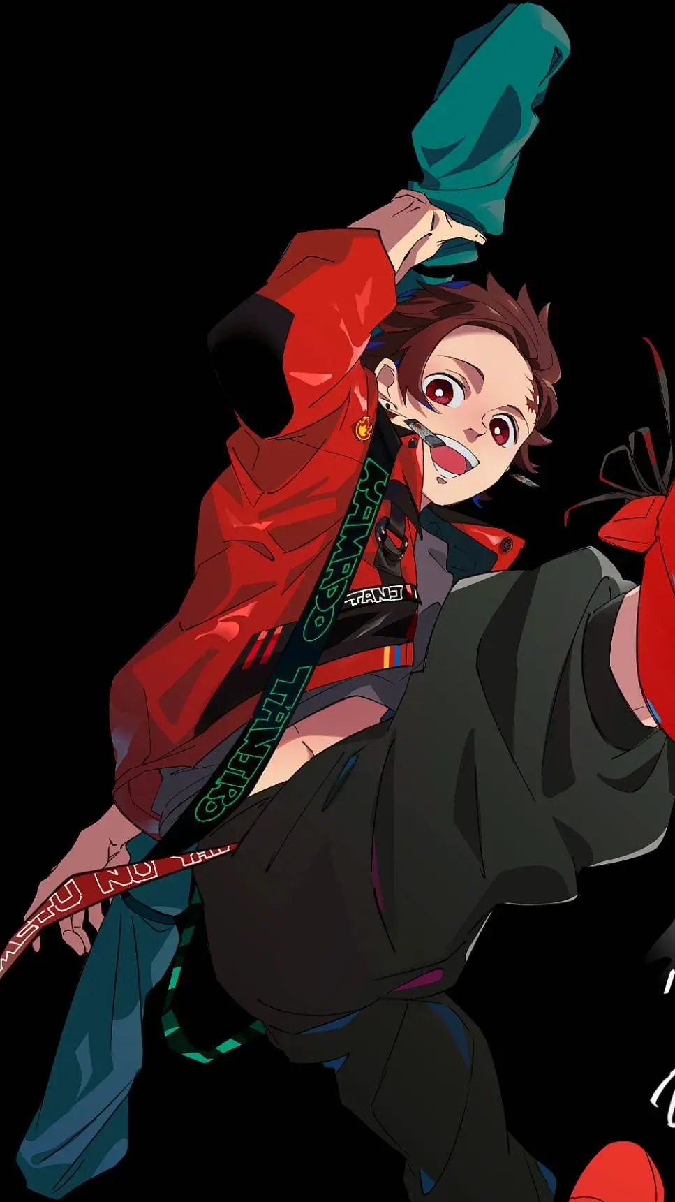 ai character: Drip Tanjiro.  background