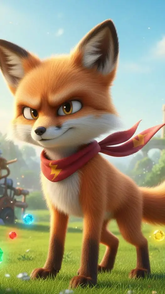 ai character: Zip the Fox background