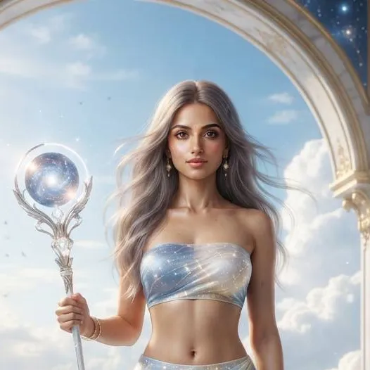 chat with ai character: Menaka(Sky Nymph)
