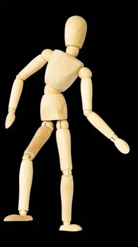 ai character: puppet background