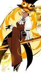 ai character: Timekeeper Cookie background