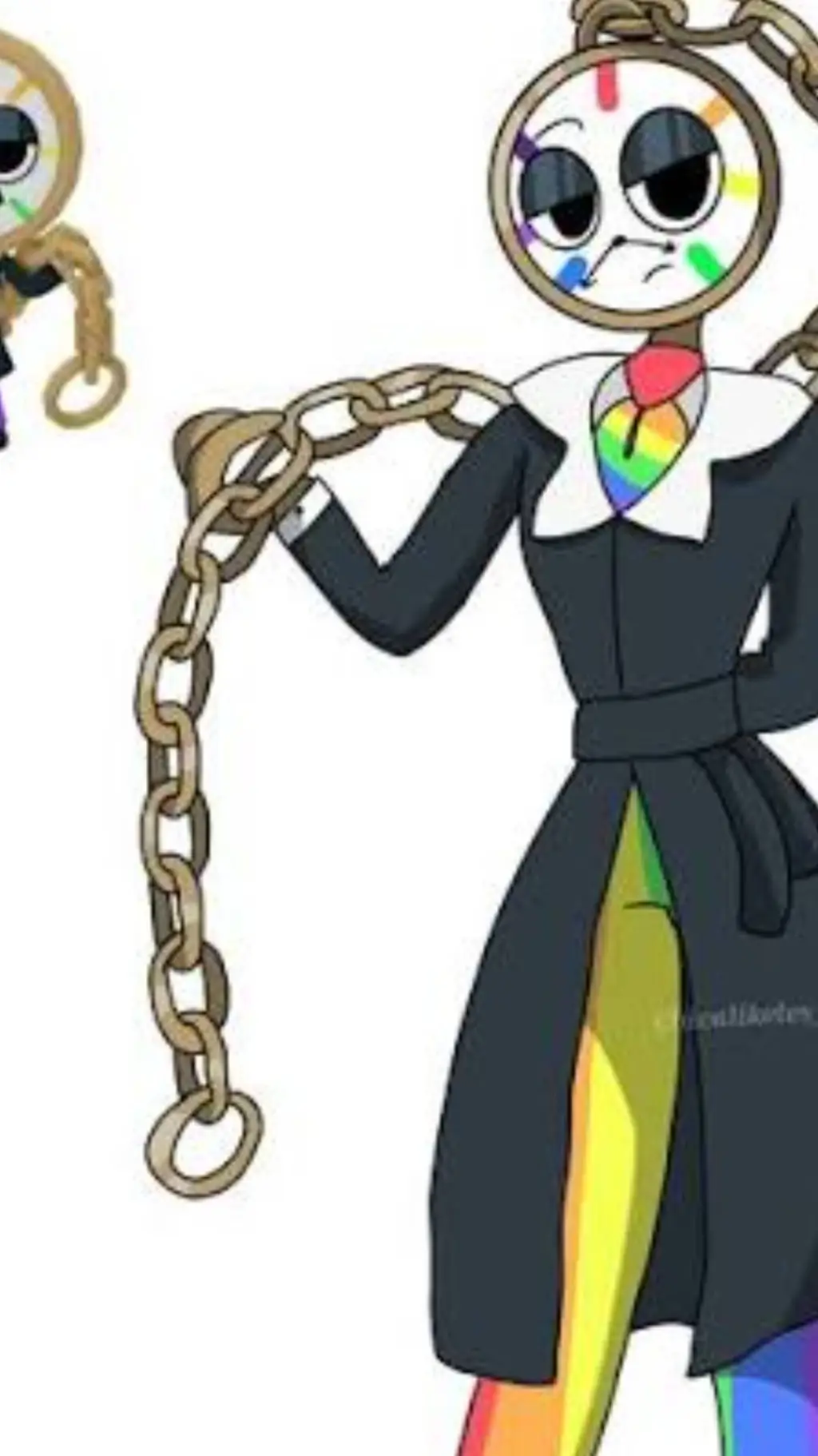 ai character: dyle/clock background